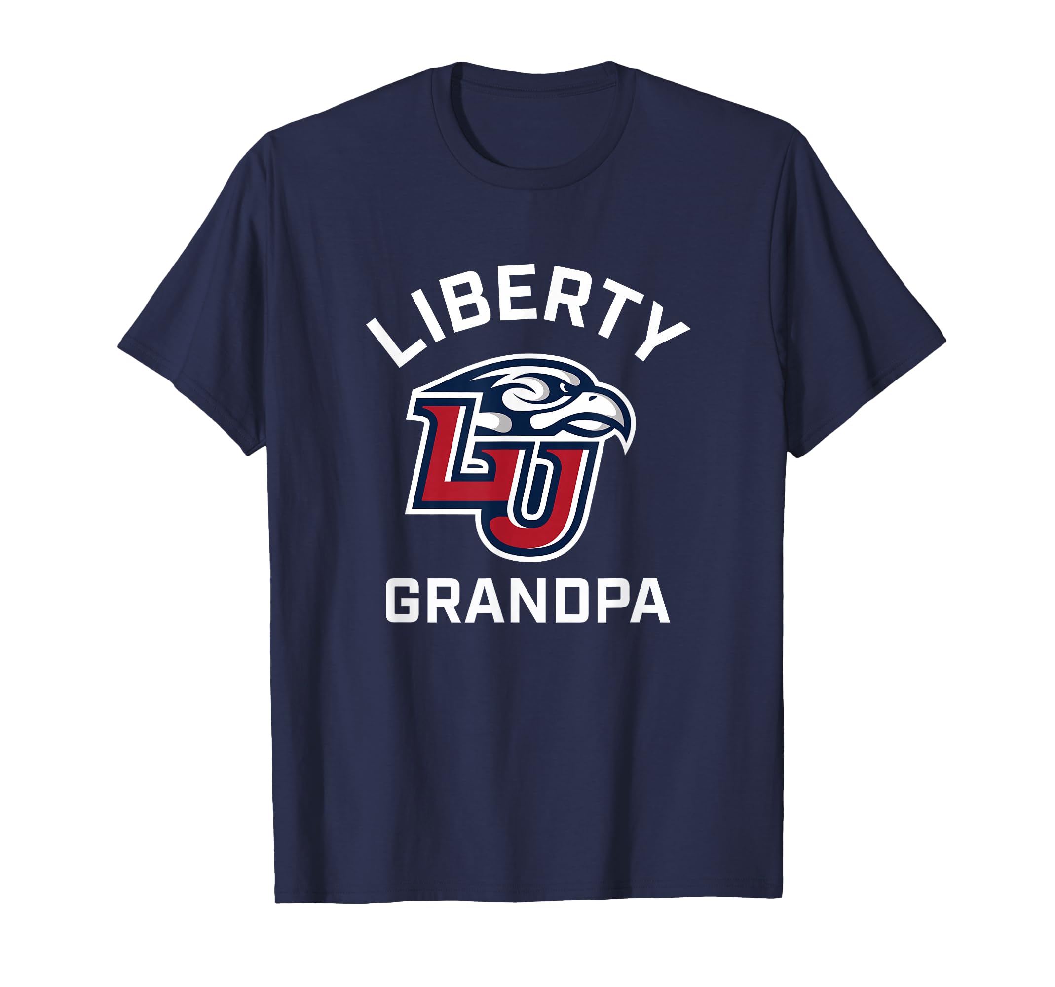 Liberty University Flames Arched Grandpa T-Shirt - Trendy Graphic Men Women - T-Shirt, Sweatshirt, Hoodie