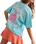 Womens Oversized Baggy Loose Fit Graphic Print Short - Adult & Kids T-Shirts, Sweatshirts & Hoodies apparel design preview 1
