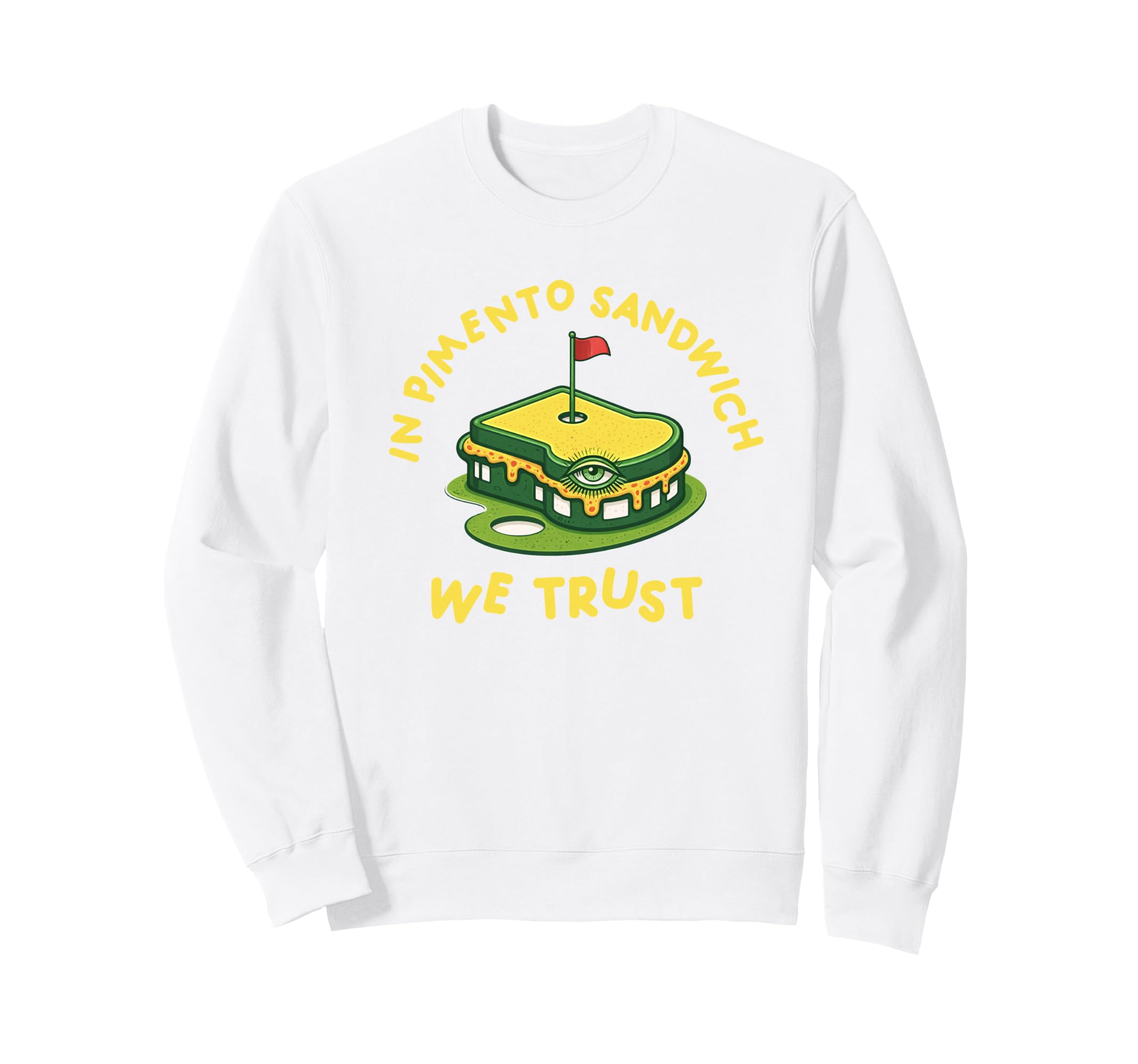 Pimento Cheese Sandwich Golf Dad Sweatshirt - Trendy Graphic Unisex - T-Shirt, Sweatshirt, Hoodie