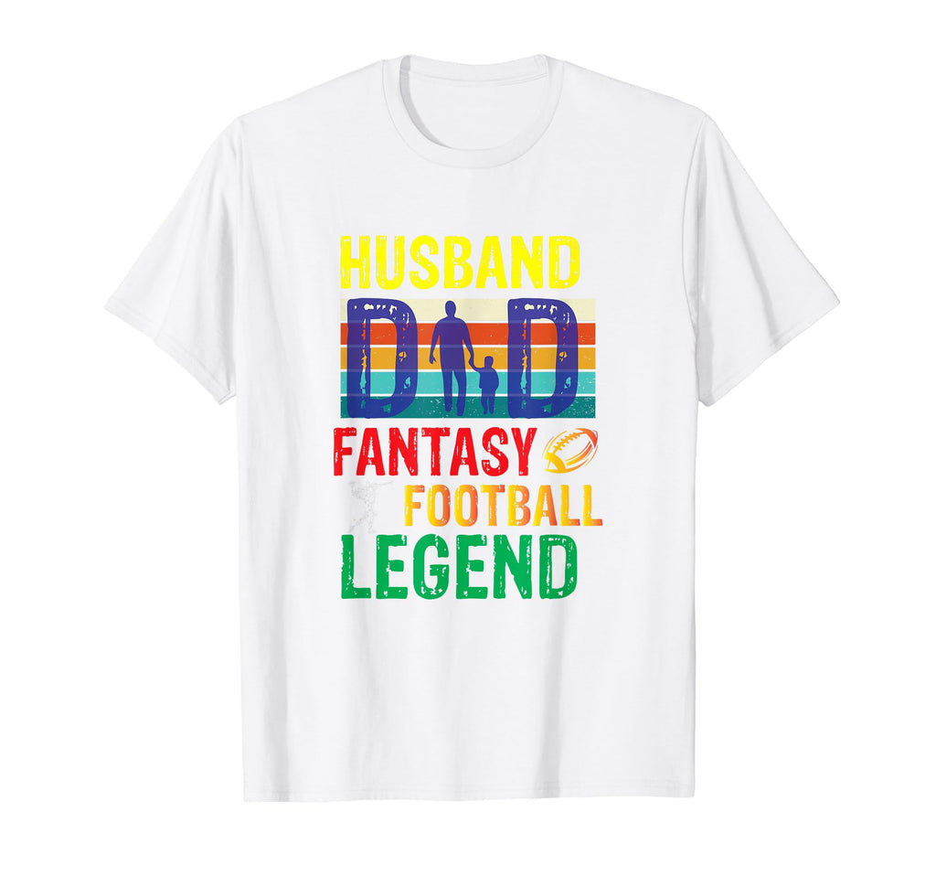 Mens Husband Dad Fantasy Football Legend T-Shirt - Custom Art Print Unisex - T-Shirt, Sweatshirt, Hoodie