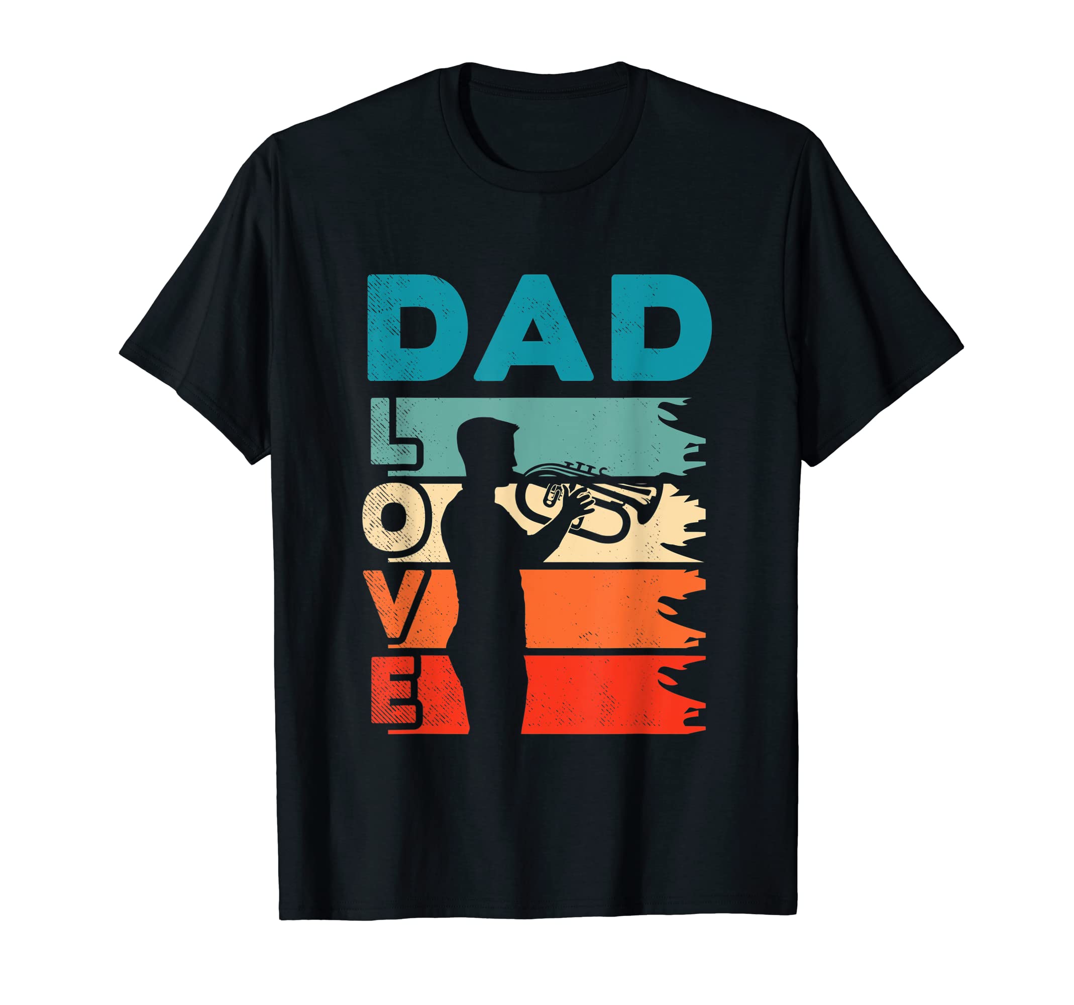 Flugelhorn Musician Dad Love Art T-Shirt - Unique Graphic for Adults - T-Shirt, Sweatshirt, Hoodie