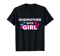 Gender Reveal Godmother Says T-Shirt - Casual Everyday Wear for Adults - T-Shirt, Sweatshirt, Hoodie