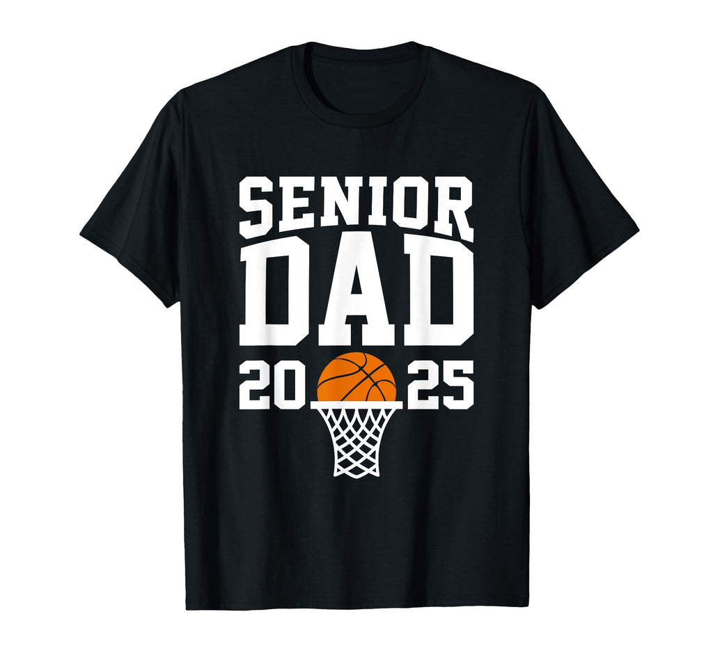 Proud Dad 2025 Senior Graduate Basketball T-Shirt - Custom Art Print Unisex - T-Shirt, Sweatshirt, Hoodie