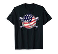 American Flag Baseball Flag Patriotic T-Shirt - Custom Art Print Unisex - T-Shirt, Sweatshirt, Hoodie