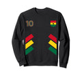 Retro10 Ghana Football Ghana Sweatshirt - Novelty Apparel for Adults - T-Shirt, Sweatshirt, Hoodie