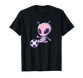 Comic Alien Soccer Player T-Shirt - Minimalist Print Men Women - T-Shirt, Sweatshirt, Hoodie