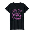 This Runs Jesus And Soccer Christian T-Shirt - Fun Novelty Design Unisex - T-Shirt, Sweatshirt, Hoodie
