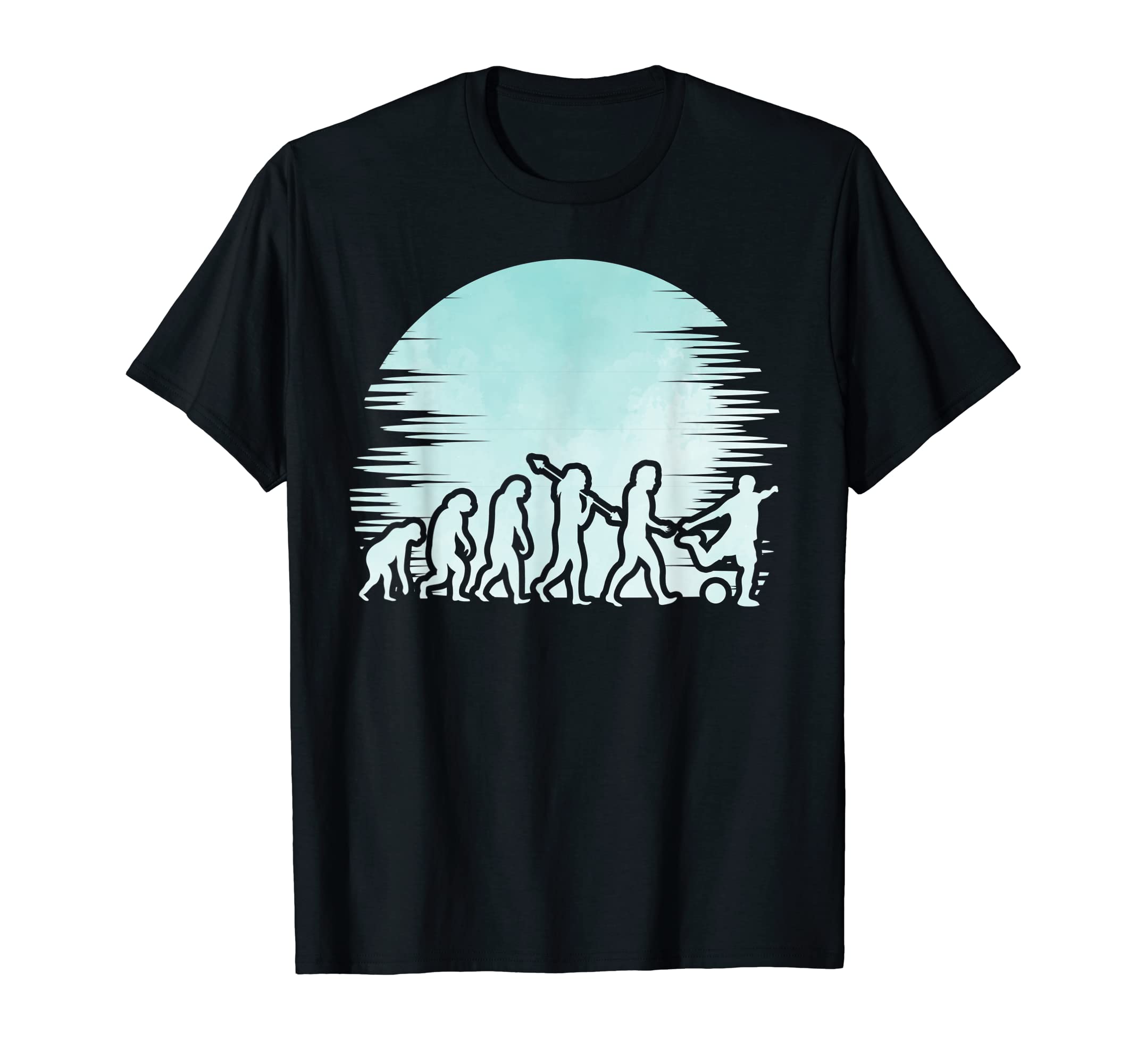 Soccer Player Evolution Soccer T-Shirt - Fun Novelty Design Men Women - T-Shirt, Sweatshirt, Hoodie