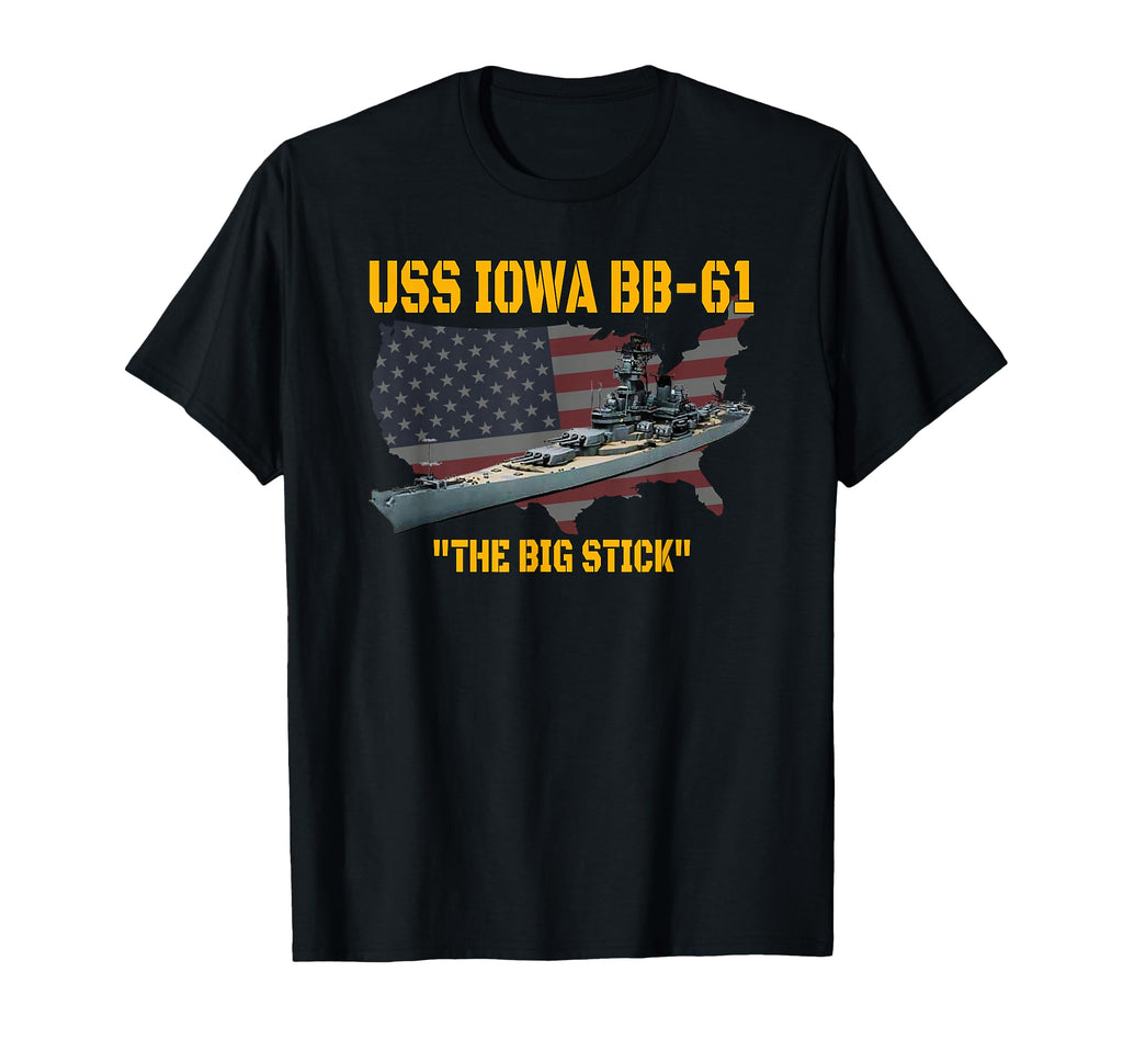 World War Ii Warship Uss Iowa Ww2 Bb T-Shirt - Custom Art Print Men Women - T-Shirt, Sweatshirt, Hoodie