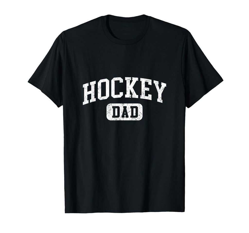 Hockey Dad Funny Lettering Fathers T-Shirt - Custom Art Print for Adults - T-Shirt, Sweatshirt, Hoodie