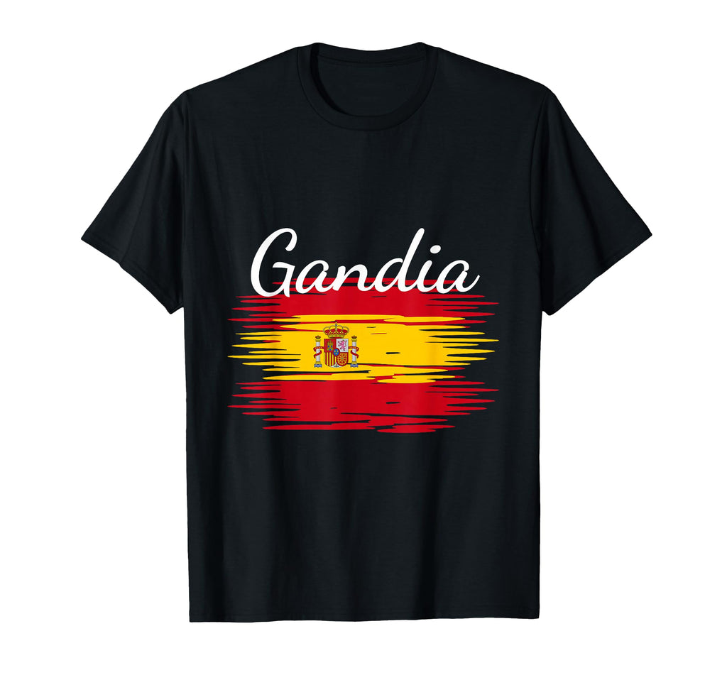 Gandia Spain Flag Espana Espanol T-Shirt - Trendy Graphic Men Women - T-Shirt, Sweatshirt, Hoodie