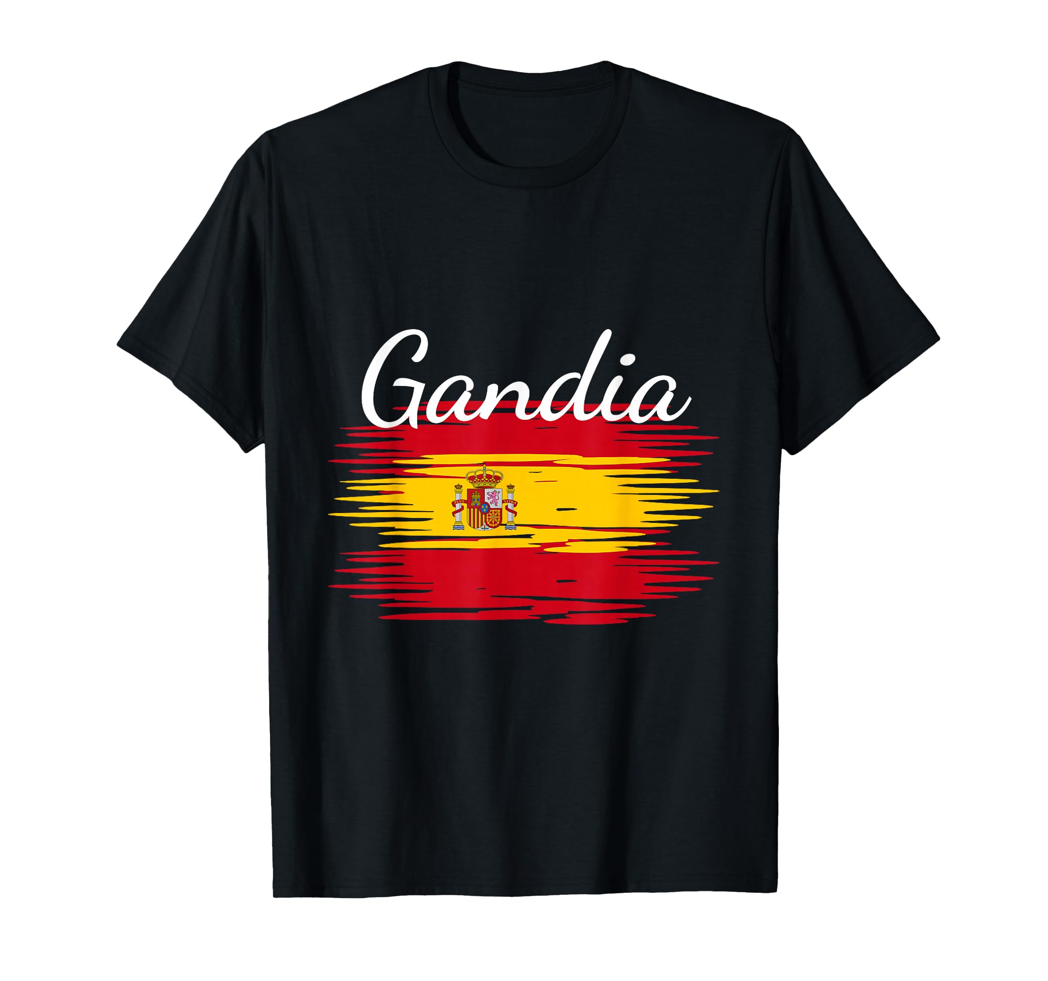 Gandia Spain Flag Espana Espanol T-Shirt - Trendy Graphic Men Women - T-Shirt, Sweatshirt, Hoodie