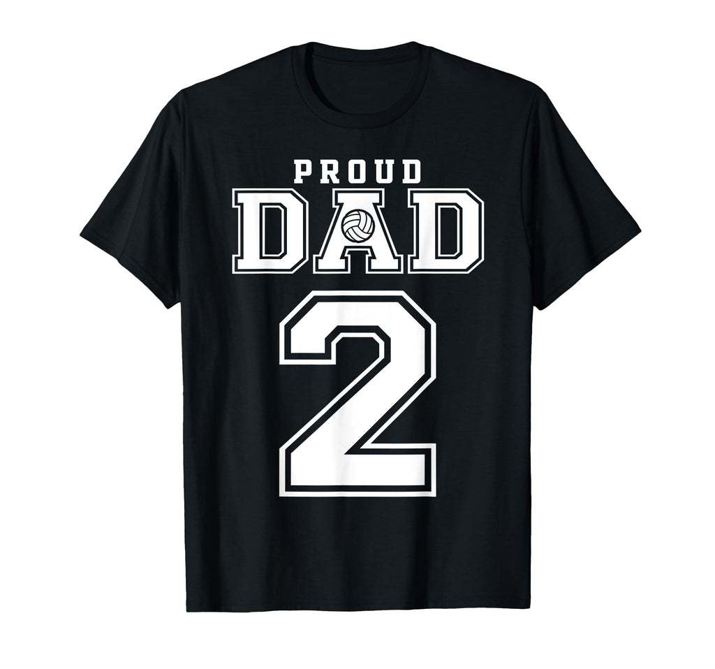 Custom Proud Volleyball Dad Number 2 T-Shirt - Minimalist Print Unisex - T-Shirt, Sweatshirt, Hoodie
