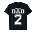 Custom Proud Volleyball Dad Number 2 T-Shirt - Minimalist Print Unisex - T-Shirt, Sweatshirt, Hoodie