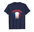 Flag And Colors France Football And T-Shirt - Minimalist Print Men Women - T-Shirt, Sweatshirt, Hoodie
