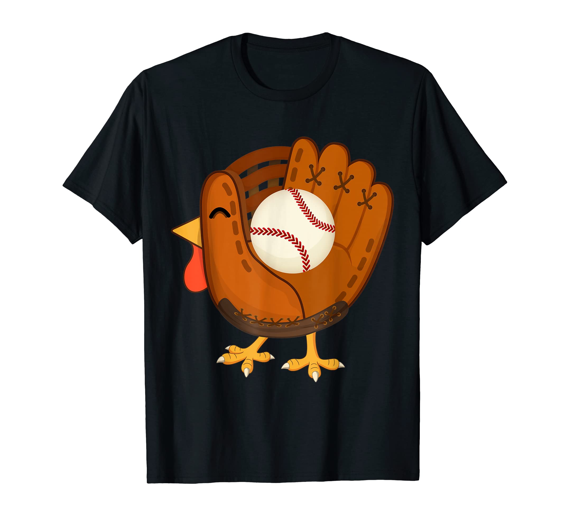 Turkey Baseball Glove T-Shirt - Casual Everyday Wear for Adults - T-Shirt, Sweatshirt, Hoodie