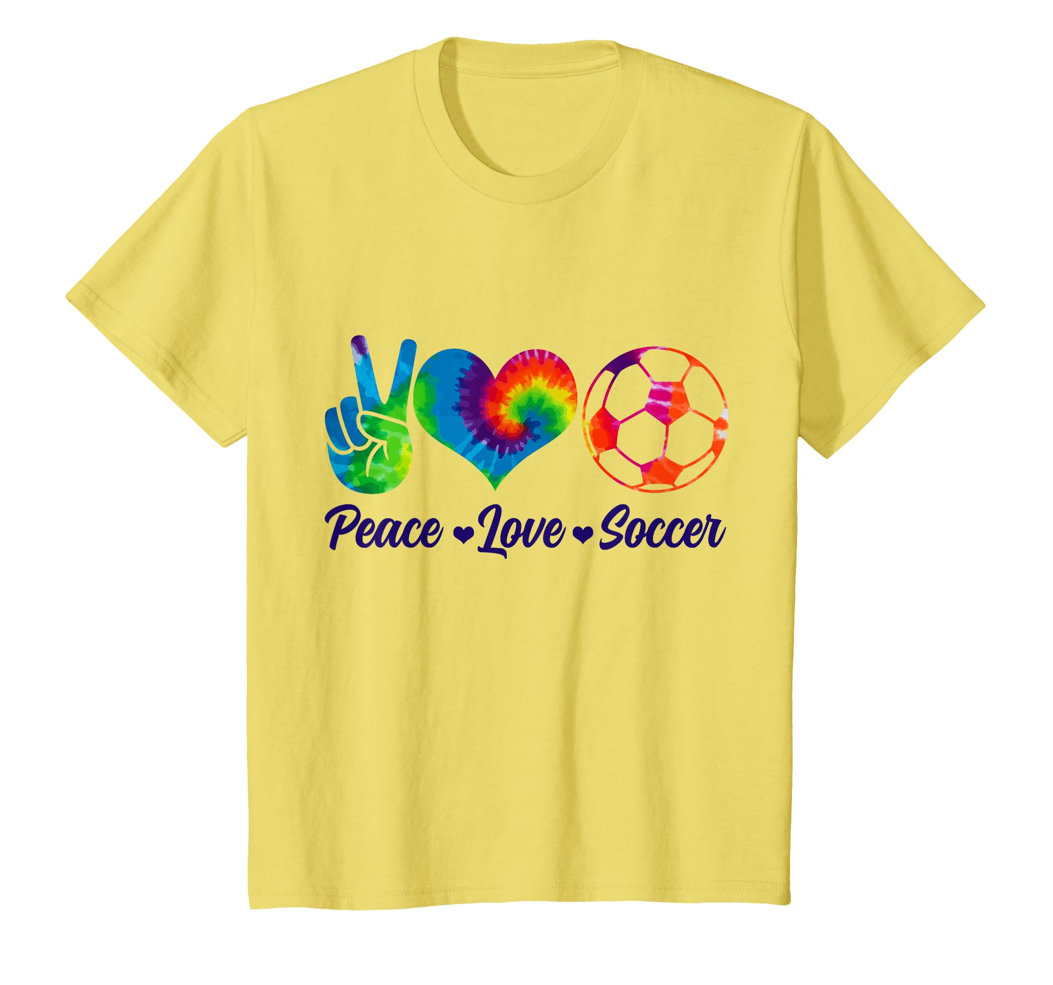 Soccer Tie Dye Peace Love Soccer Player T-Shirt - Trendy Graphic Unisex - T-Shirt, Sweatshirt, Hoodie