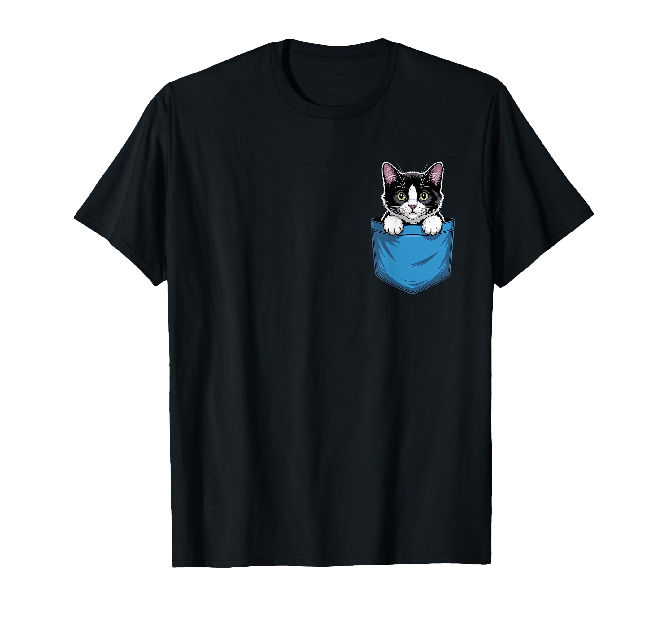 Pocket Tuxedo Cat Lover Cat Mom T-Shirt - Graphic Print Men Women - T-Shirt, Sweatshirt, Hoodie