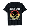 Nerdy Dads Build Character Gamer T-Shirt - Minimalist Print Unisex - T-Shirt, Sweatshirt, Hoodie