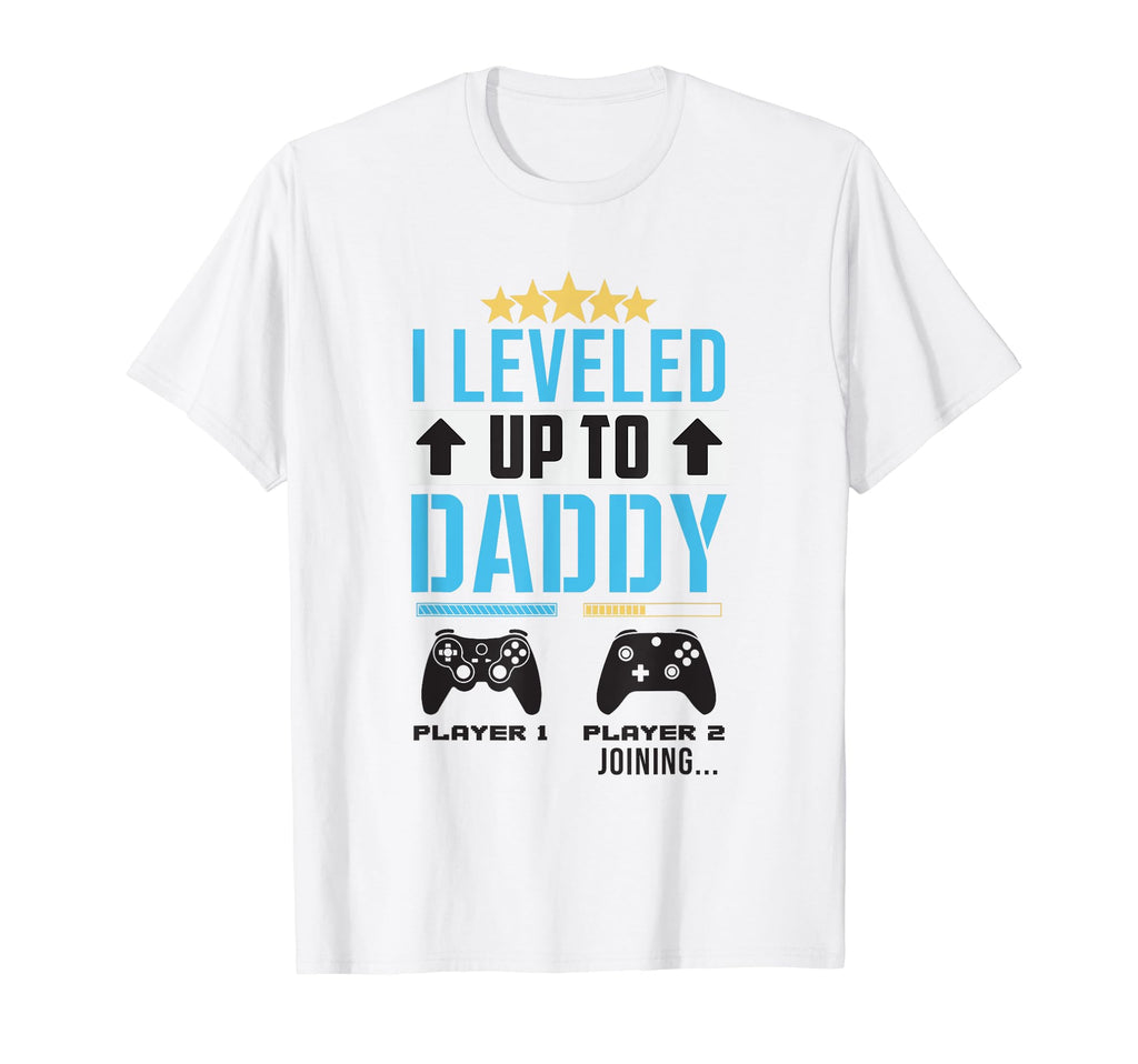 Leveled Up To Daddy Player 2 Joining T-Shirt - Custom Art Print for Adults - T-Shirt, Sweatshirt, Hoodie