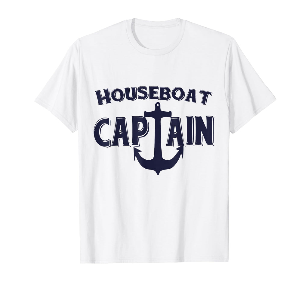 Houseboat Captain Anchor Grandpa Dad Sweatshirt - Trendy Graphic for Adults - T-Shirt, Sweatshirt, Hoodie