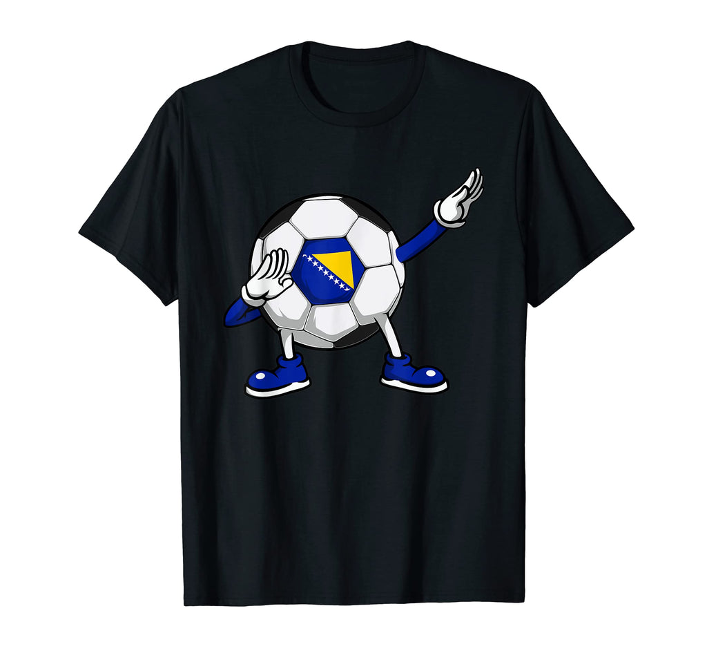 Dabbing Soccer Bosnia Herzegovina T-Shirt - Casual Everyday Wear Unisex - T-Shirt, Sweatshirt, Hoodie