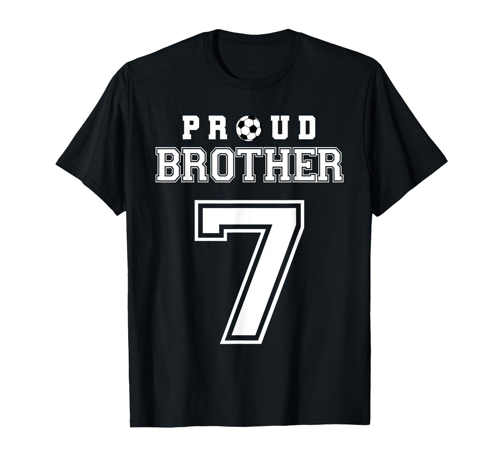 Number 7 Custom Proud Soccer Futbol T-Shirt - Graphic Print Men Women - T-Shirt, Sweatshirt, Hoodie