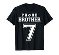 Number 7 Custom Proud Soccer Futbol T-Shirt - Graphic Print Men Women - T-Shirt, Sweatshirt, Hoodie