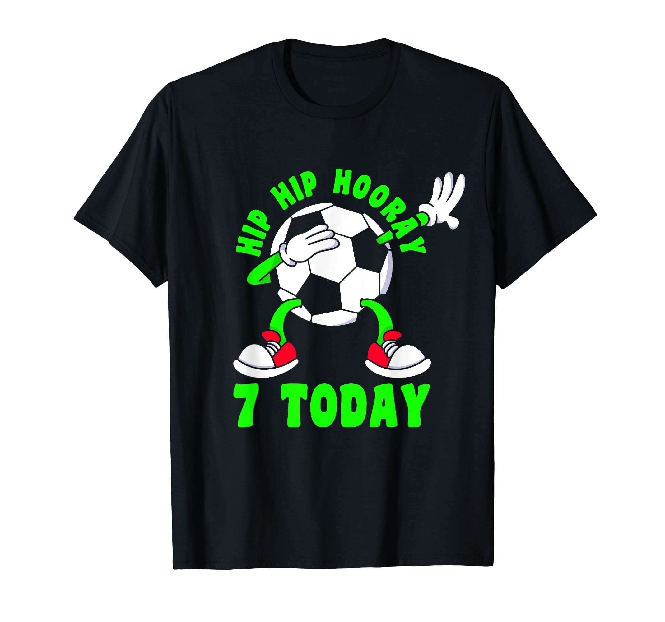 Happy 7 Birthday 7 Year Old Dabbing Soccer T-Shirt - Trendy Graphic Unisex - T-Shirt, Sweatshirt, Hoodie