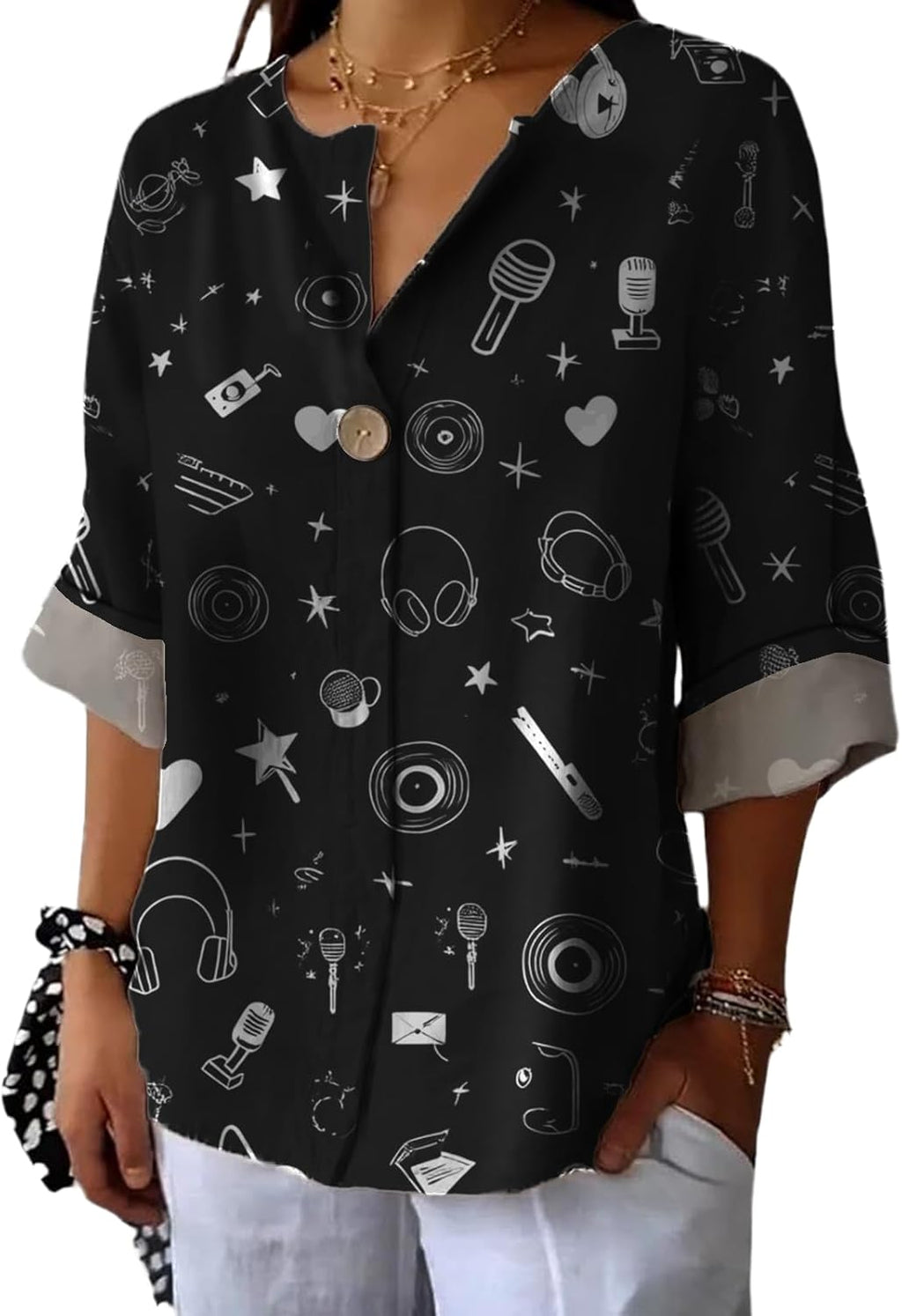 90S Women Vacation Beach Flower Printed Three-Quarter - Adult & Kids T-Shirts, Sweatshirts & Hoodies apparel design preview 1