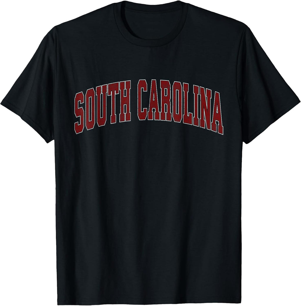 South Carolina SC Retro Vintage Athletic Sports Red - Adult & Kids T-Shirts, Sweatshirts & Hoodies apparel design preview 1