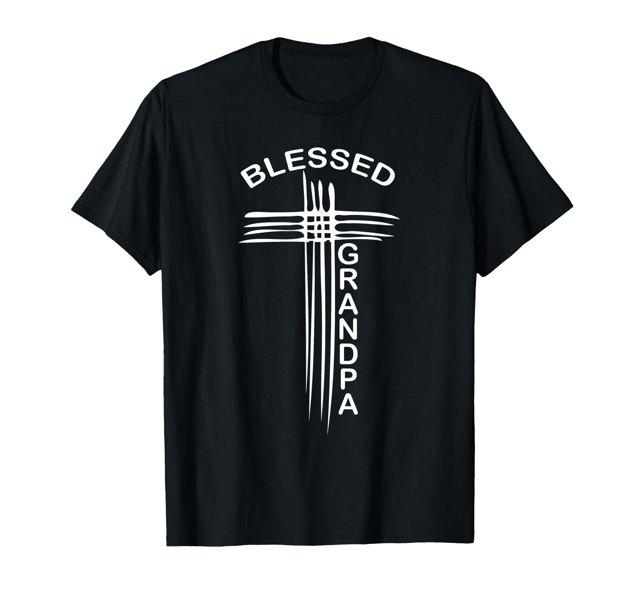 Blessed Grandpa Christian Cross T-Shirt - Casual Everyday Wear for Adults - T-Shirt, Sweatshirt, Hoodie