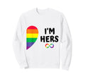 Im Hers Shes Mine Matching Pride Sweatshirt - Aesthetic Graphic for Adults - T-Shirt, Sweatshirt, Hoodie