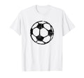 Soccer Ball Black Fans Players Soccer T-Shirt - Custom Art Print for Adults - T-Shirt, Sweatshirt, Hoodie