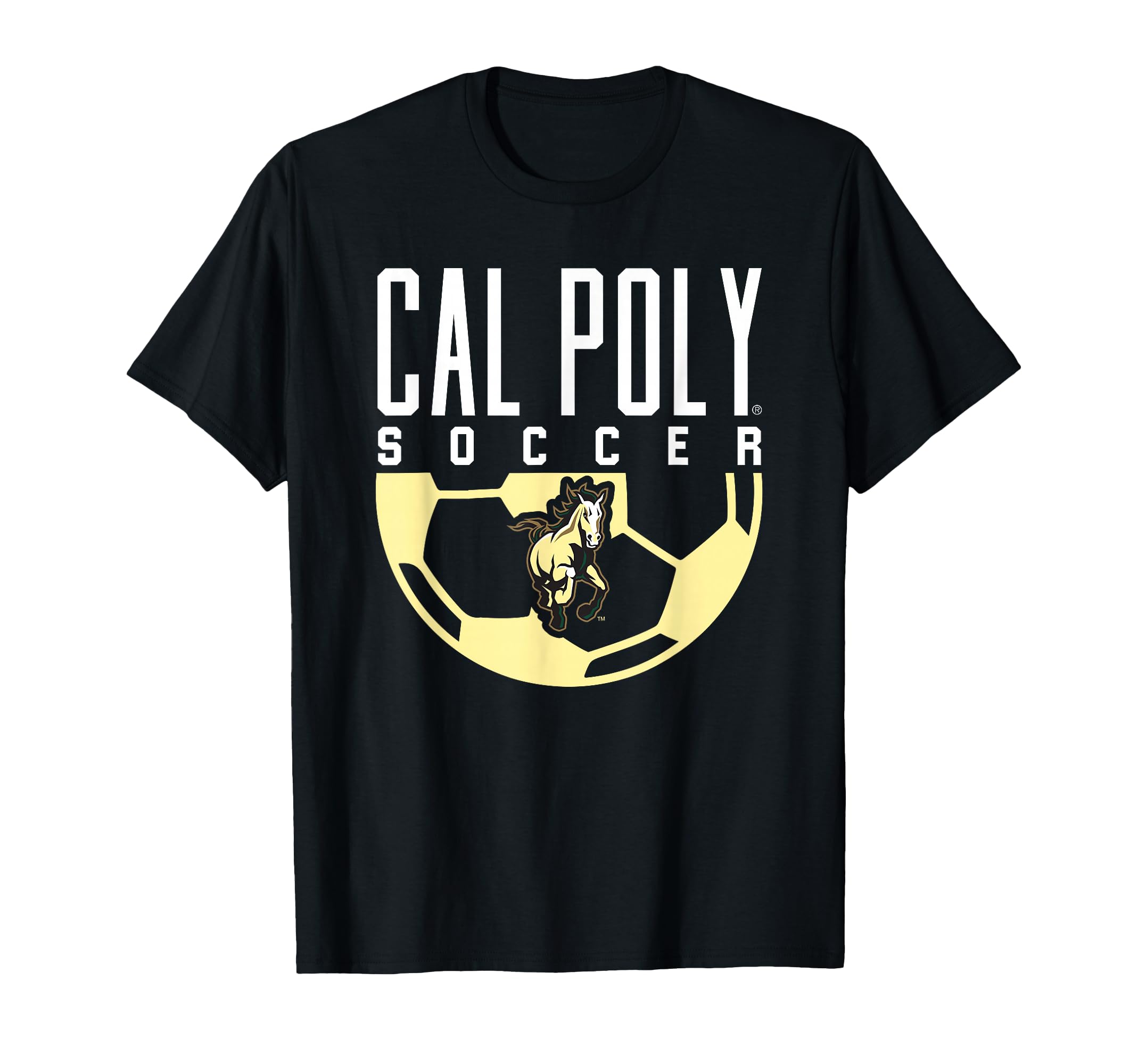 Cal Poly Mustangs Soccer Arch T-Shirt - Custom Art Print Unisex - T-Shirt, Sweatshirt, Hoodie