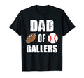 Mens Dad Ballers Funny Football Baseball T-Shirt - Minimalist Print Unisex - T-Shirt, Sweatshirt, Hoodie
