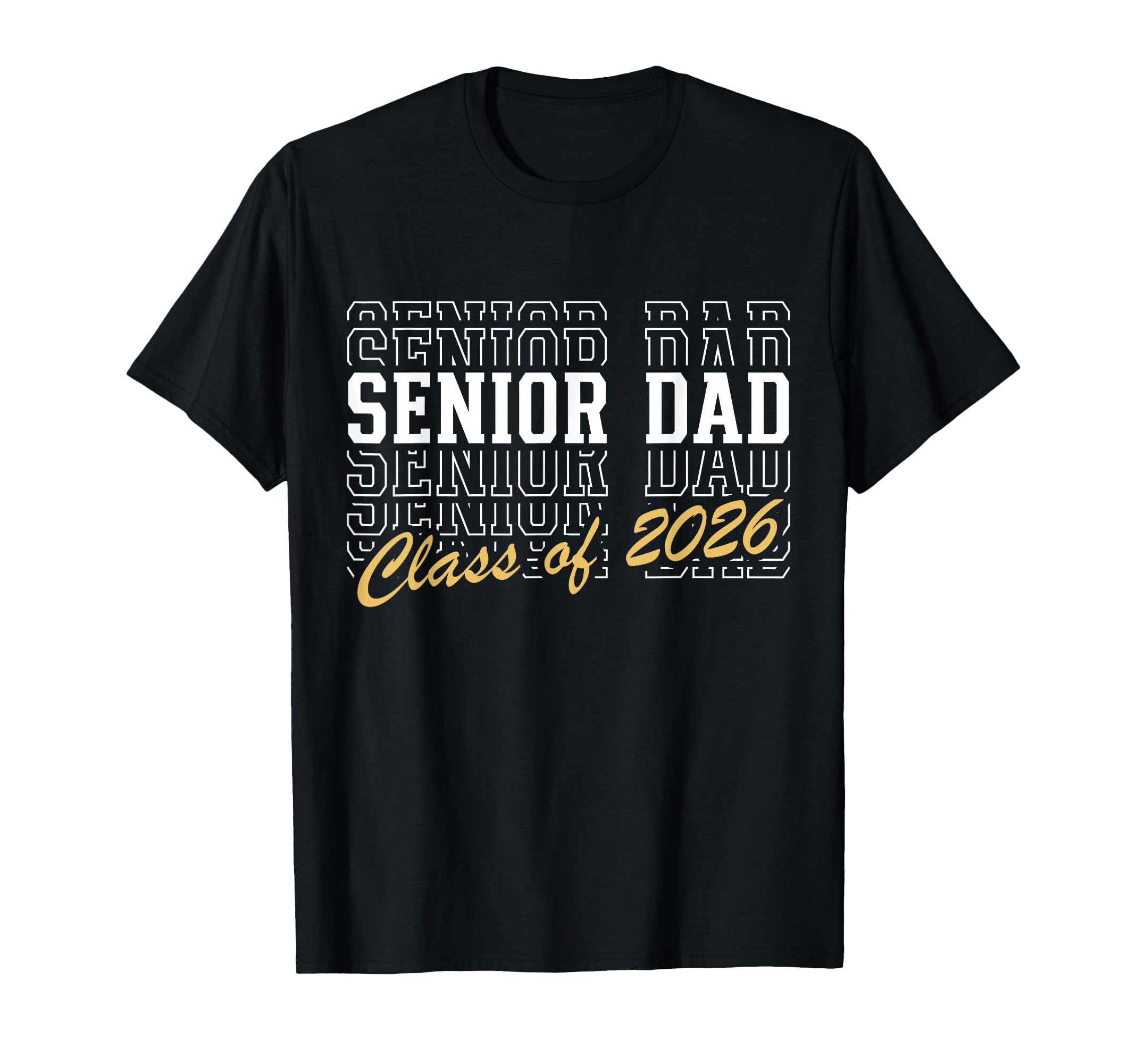 Senior Dad Class 2026 Striped Graduate T-Shirt - Trendy Graphic Men Women - T-Shirt, Sweatshirt, Hoodie