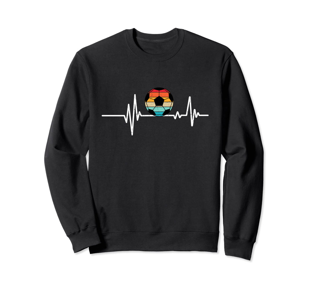Soccer Heartbeat Soccer Ball Sweatshirt - Custom Art Print Men Women - T-Shirt, Sweatshirt, Hoodie