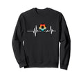 Soccer Heartbeat Soccer Ball Sweatshirt - Custom Art Print Men Women - T-Shirt, Sweatshirt, Hoodie