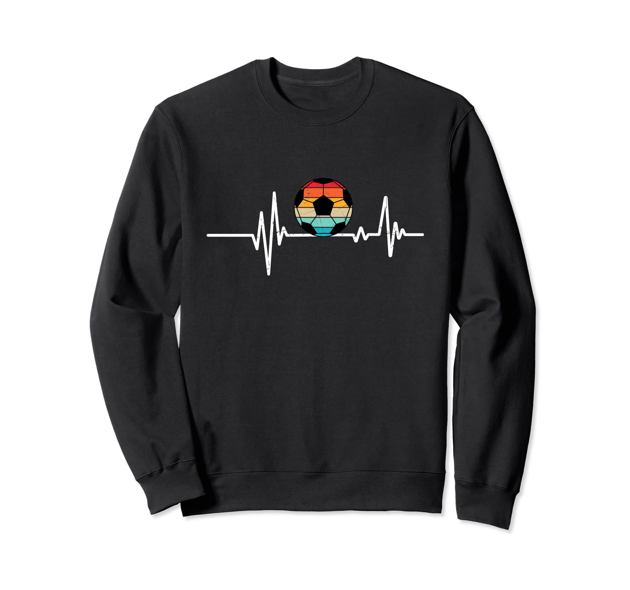 Soccer Heartbeat Soccer Ball Sweatshirt - Custom Art Print Men Women - T-Shirt, Sweatshirt, Hoodie