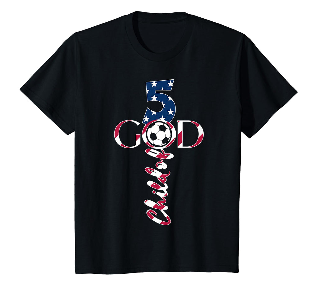 Jesus 5 Years Child God Soccer 5Th T-Shirt - Custom Art Print for Adults - T-Shirt, Sweatshirt, Hoodie