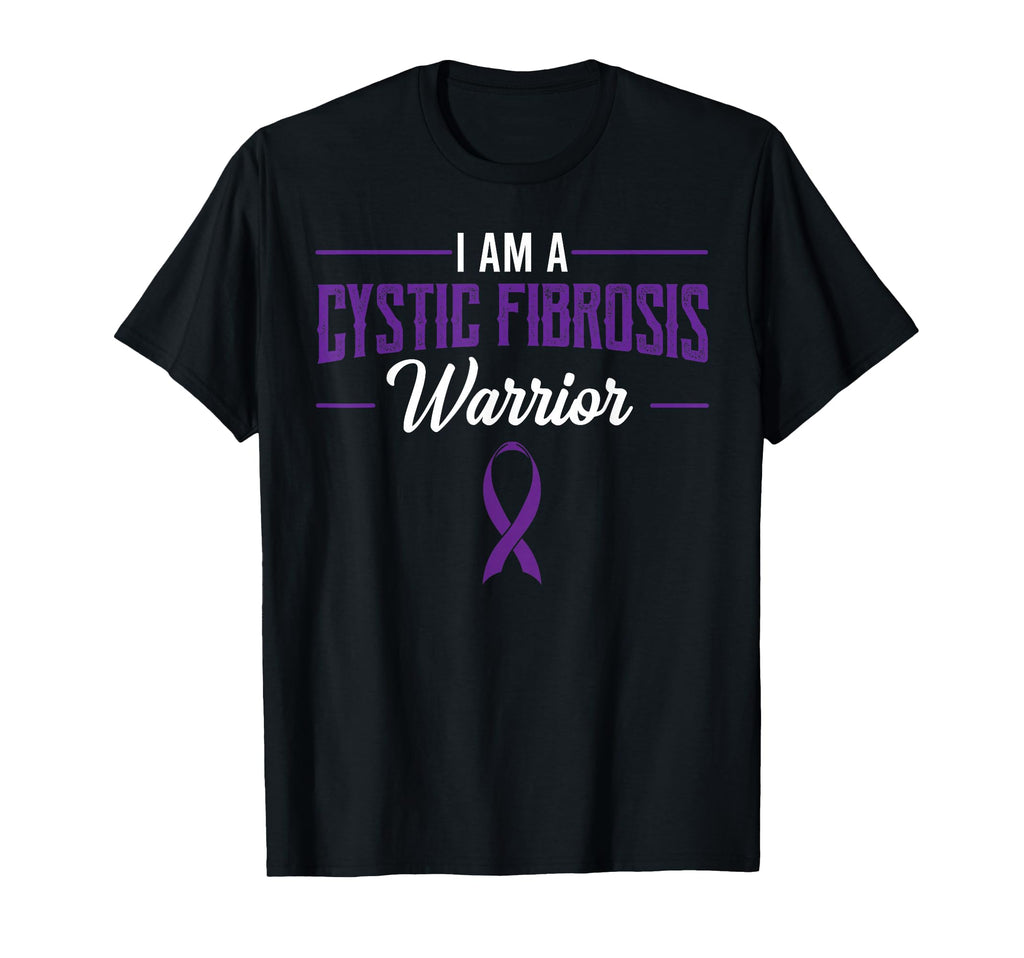 I Am Cystic Fibrosis Warrior Purple T-Shirt - Novelty Apparel Men Women - T-Shirt, Sweatshirt, Hoodie