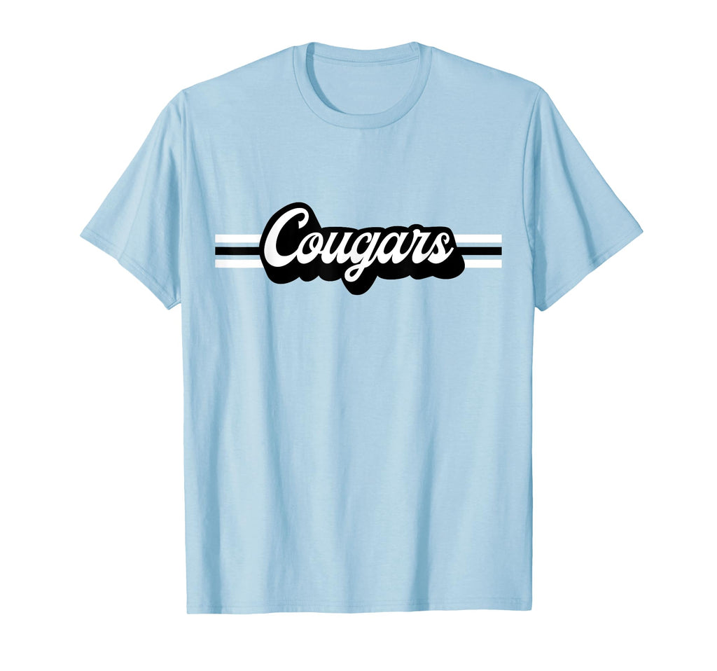 Cougars Mascot School Spirit Cougar T-Shirt - Custom Art Print Men Women - T-Shirt, Sweatshirt, Hoodie