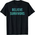 Believe Survivors Feminist #metoo Protest March - Adult & Kids T-Shirts, Sweatshirts & Hoodies apparel design preview 1