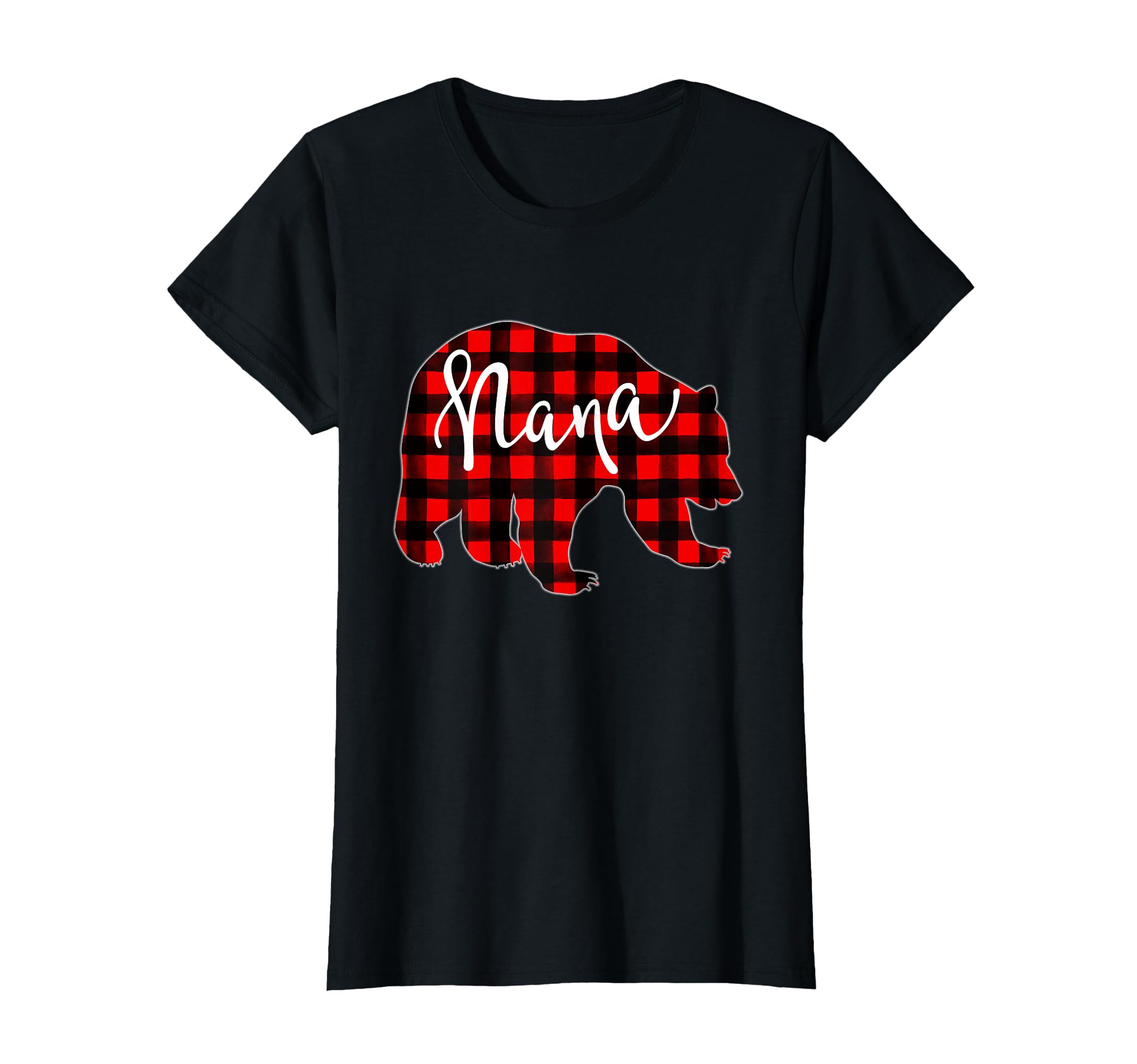 Red Plaid Nana Bear Matching Family Eve T-Shirt - Graphic Print Men Women - T-Shirt, Sweatshirt, Hoodie