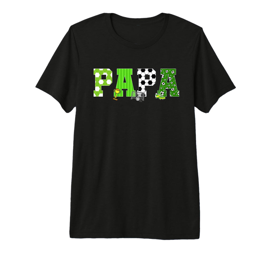 Mens Soccer Papa Birthday Party T-Shirt - Fun Novelty Design for Adults - T-Shirt, Sweatshirt, Hoodie