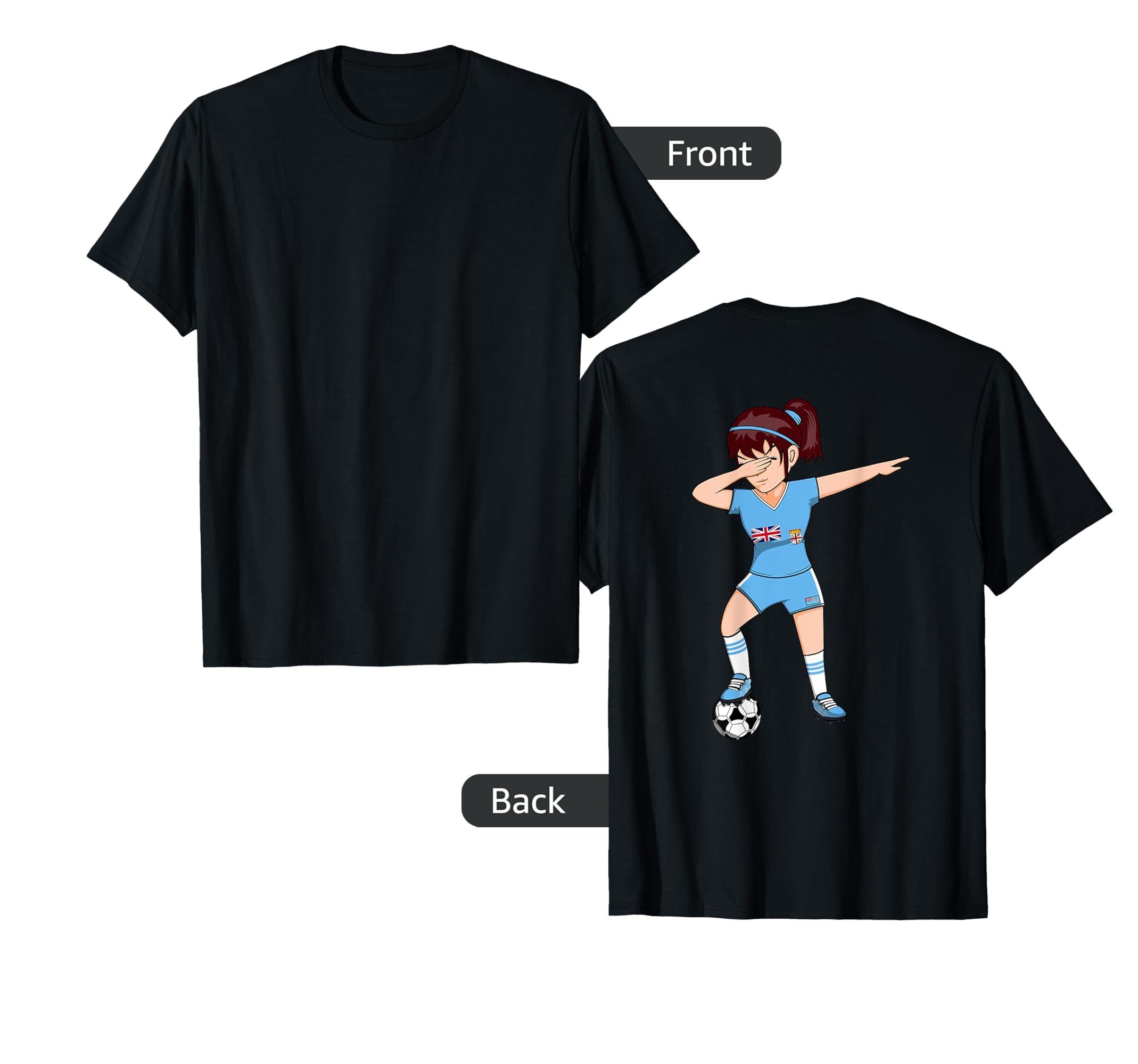 Dabbing Soccer Fiji Jersey Fijian T-Shirt - Aesthetic Graphic for Adults - T-Shirt, Sweatshirt, Hoodie