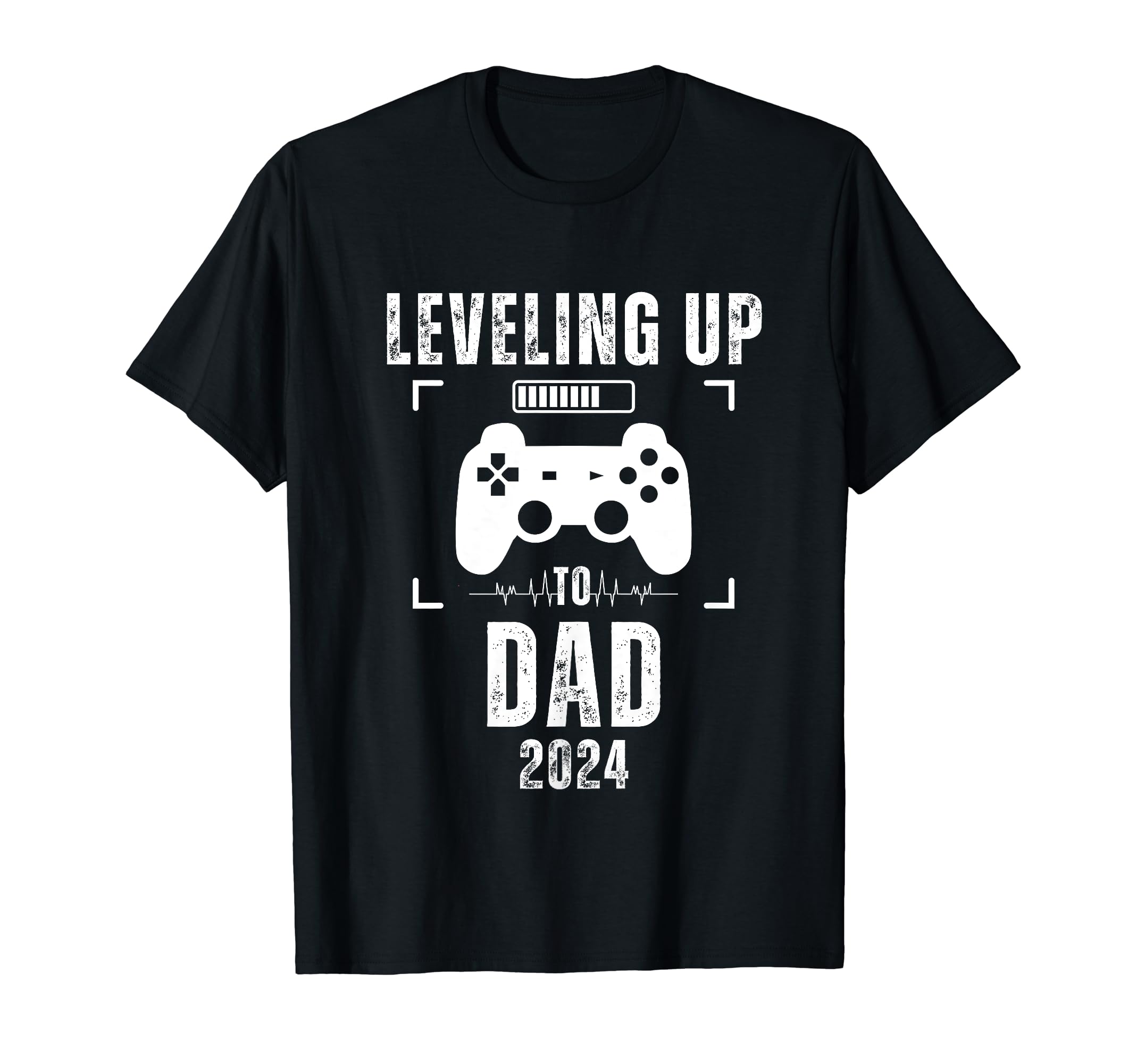 Leveling Up To Dad 2024 Pregnancy T-Shirt - Unique Graphic Men Women - T-Shirt, Sweatshirt, Hoodie