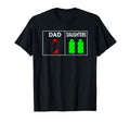 Funny Low Battery Dad Two Daughters T-Shirt - Aesthetic Graphic Unisex - T-Shirt, Sweatshirt, Hoodie