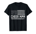 Cheer Mom American Flag Usa T-Shirt - Trendy Graphic for Adults - T-Shirt, Sweatshirt, Hoodie